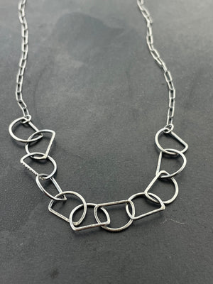 Half Round Link Necklace