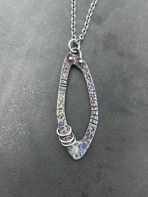 Open Progression necklace with rings