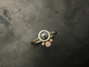 Rose Cut Diamond Ring