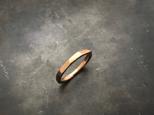 Architectural Stacking Ring I - rose gold
