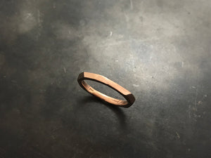 Architectural Stacking Ring I - rose gold